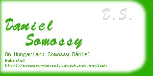 daniel somossy business card